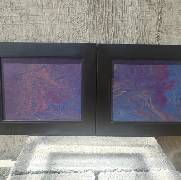 Handcrafted Acrylic Paint Pours (2) - Picture 2 of 11